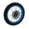 Roue Avant Compl�te 14'' Bleu pour Dirt Bike AGB27 (Crampons 10mm), Pieces Dirt Bike