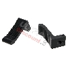 Cale-Pieds Noir en Aluminium pour Pocket Bike, Pi�ces Pocket Bike