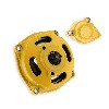 Cloche d'embrayage + capot  + pignon 7 dents - Jaune, Pi�ces Pocket Bike