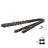 Chaine 70 Maillons RENFORC�E Gros Pas TF8 pour Pocket Bike, Pieces Bike Nitro