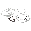 Pochette de joints + Joint cache culbuteur quad Shineray 200cc STIIE, Pi�ces Shineray 200STIIE et 200STIIEB