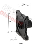 Moyeu de roue arri�re pour Quad Shineray 150 cc, Pi�ces Shineray 150 STE