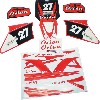Kit D�coration Rouge pour Dirt Bike AGB27, Pieces Dirt Bike