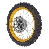Roue Avant Complète 14'' Or pour Dirt Bike AGB27 (Crampons 10mm)