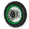 Roue Arri�re Compl�te 12'' Verte pour Dirt Bike AGB27, Pieces Dirt Bike