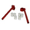 Guidons Bracelet Rouge Tuning Pocket bike Nitro (type 3), Pieces Bike Nitro