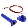Poignée d'accélérateur rapide de qualité Bleu + Cable (Rouge)