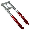 Fourche Pocket bike Supermotard rouge, Pi�ces Pocket Supermotard