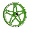 Jante avant verte pocket bike Cross (10'', type 1 ), Pieces Dirt Nitro