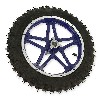 Roue avant compl�te bleue pocket bike Cross (10'', type 1 ), Pi�ces Pocket Cross