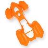 car�nage orange pour quad CRZ enfant, Pi�ces Quad �lectrique CRZ