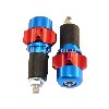 Embout de guidon Tuning Rouge-Bleu fonc� (type2), Pi�ces Pocket Blata MT4