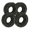 Jeu de 4 Pneus 3.00-4 t�tines pour  pocket quad, Pieces pocket quad