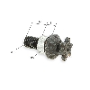 Pignon pocket quad renforc� 6 dts pas Am�ricain chaine TF8 10mm, Pieces pocket quad