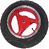 Roue Arri�re Scooter Jonway 50cc ( Rouge ), Pi�ces Scooter Jonway