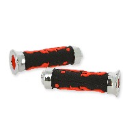 Poigne antidrapante Flamme (Rouge-Noire) Type 3 Shineray 200cc