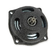 Cloche d'Embrayage avec Pignon 6 Dents Petit Pas H25 pour Pocket Cross