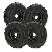 Pack 4 Roue 16x8-7 compl�te pour mini quad