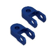 2 R�hausseurs 6cm de garde au sol pour dirt bike (Bleu)