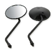 Lot de r�troviseurs NOIR pour Skyteam Monkey - Gorilla (Black edition �8)