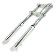 Fourche Pocket bike Supermotard (145mm) argent