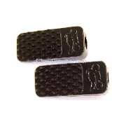 Cales Pieds en aluminium avec type 1 (Noir)