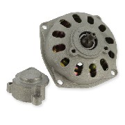 Cloche d'embrayage + capot  + pignon 6 dents petit pas