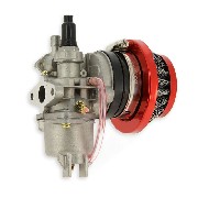 Kit carburateur 12mm pour pocket Supermotard (rouge)