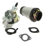 Kit carburateur de 30mm pour quad + adaptateur de pipe