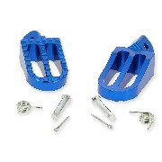 Cale pieds Bleu Tuning en Acier pour Dirt bike