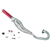 Pot Pocket Bike Tuning Inox Rouge (type 2)