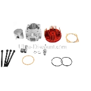 Kit 49cc pocket 4 transferts axe 12mm Rouge (Type A)