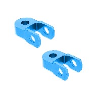 2 Rhausseurs 6cm de garde au sol pour dirt bike (Bleu)