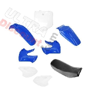 Carenage dirt bike 125cc � 250cc + Selle (Bleu)