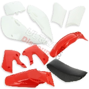 Carenage dirt bike 125cc � 250cc + Selle (rouge)