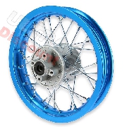 Jante arrire 12'' Bleu clair pour dirt bike (Type 1)