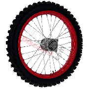 Roue Avant 17''pour Dirt Bike AGB30 - Rouge