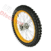 Roue Avant 17'' pour Dirt Bike AGB30 - Or