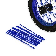 Couvre rayons pour dirt bike (12 pcs) - BLEU