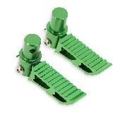 Cales pieds vert Tuning type3 pour Pocket Bike