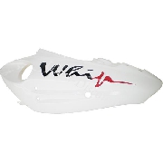 Flanc gauche pour scooter Jonway YY50QT-28B Blanc-Rouge (type2)