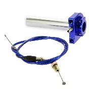 Poign�e d'acc�l�rateur rapide de qualit� Bleu + Cable