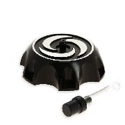 Bouchon d'essence Quad Bashan 200cc (type 2, Noir, BS200S-3)