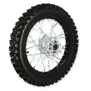 Roue Arrire 16'' Noire pour Dirt Bike (90/100-16)