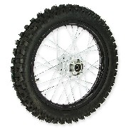 Roue Arrire 18'' Noire pour Dirt Bike (110/90-18)