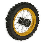 Roue Arrire 12'' Or pour Dirt Bike AGB29