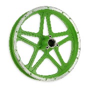 Jante arri�re verte pocket bike Cross (10'', type 1 )