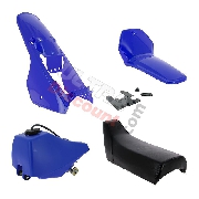 Carnage Complet pour Yamaha PW80 (Bleu)