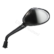 Retroviseur droit scooter Baotian BT49QT-12 (Noir - Type 2)