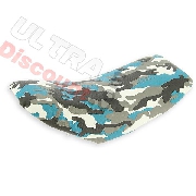 Selle camouflage bleu pour pocket supermotard